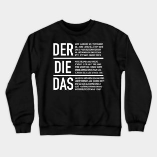 German Articles - German Language Cheatsheet Crewneck Sweatshirt
